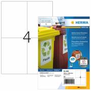 Herma etiket inkjet film ekstra st&aelig;rk 105X148 mat 40 ark - 4 etiketter