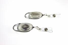 Kul&oslash;rt yoyo med karabinhage og b&aelig;lteclips, klar