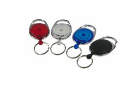 Kul&oslash;rt yoyo med karabinhage og n&oslash;glering, bl&aring;