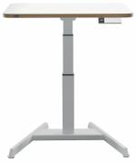 Leitz Ergo elektrisk h&aelig;ve-s&aelig;nke skrivebord 80x60cm hvid