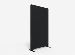 Lintex Edge Floor skærmvæg 100x180cm sort med grå liste