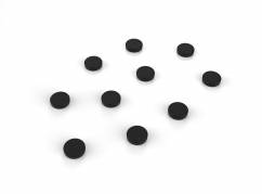 Lintex magneter 30mm runde ekstra kraftige i sort 