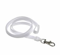 N&oslash;glesnore med karabinhage, B10xL900 mm Hvid