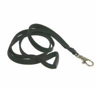 N&oslash;glesnore med karabinhage, B10xL900 mm Sort 