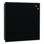 Naga n&oslash;gleskab 30x30cm med magnetisk sort glas