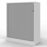 Office EP Xtra jalousiskab med 3 rum og l&aring;s hvid