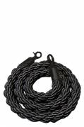 Reb med sorte kroge til afsp&aelig;rringsstolpe 150cm sort