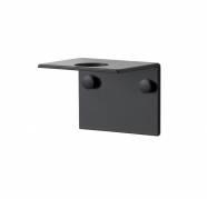 Sæbeholder til 1 flaske vægophæng i sort rustfrit stål