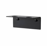 Sæbeholder til 2 flasker vægophæng i sort rustfrit stål