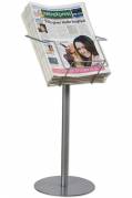 Stander til aviser i tabloid format 28,5x40cm s&oslash;lv