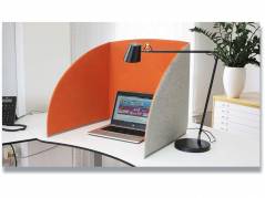 StandUp lyddæmpende bordskærm 80x55cm orange