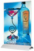 Swing Wing menuholder M65 9,9x21cm med alufod