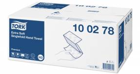 Tork Extra Soft Singlefold håndklædeark Z-Fold 2-lags 100278 hvid