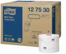Tork Mid-Size Twin T6 toiletpapir 2-lags 127530 hvid, 27 ruller