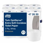 Tork OptiServe Extra Soft T7 toiletpapir 3-lags 472650 hvid, 18 ruller
