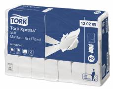 Tork Xpress H2 Soft Multifold håndklædeark 2-lags 120289 hvid