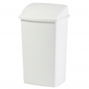 V-Part affaldsspand plast 50 liter med sving låg hvid