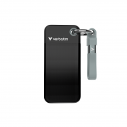 VERBATIM USB 3.2 Gen 2 256GB Pocket SSD, sort-gr&aring;