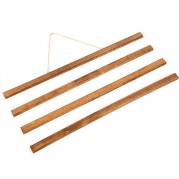 Wood Poster Hanger plakatlister med magnet 40cm m&oslash;rk b&oslash;g, 2 s&aelig;t