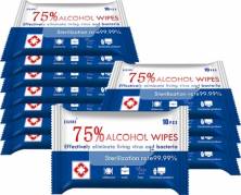 Alcohol wipes 75% desinfektionsservietter 17x12cm