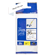 Brother fleksibel tape TZe-FX261 36mm sort på hvid