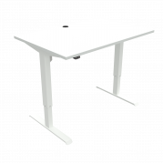 ConSet 501-33 hæve-sænke bord 120x80cm hvid med hvidt stel