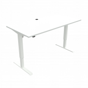 ConSet 501-33 hæve-sænke bord 160x80cm hvid med hvidt stel