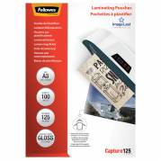 Fellowes lamineringslommer A3 125 mic blank