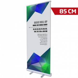 Køb Basic Roll-up stativ enkeltsidet 85 cm aluminium online her