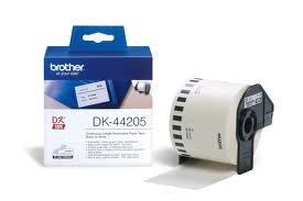 Brother endeløs aftagelig papir etiket 62mmx30,48m Hvid DK44205