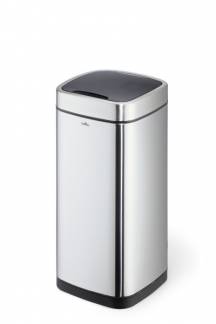 Durable NO TOUCH affaldsspand med sensor låg 35 liter sølv
