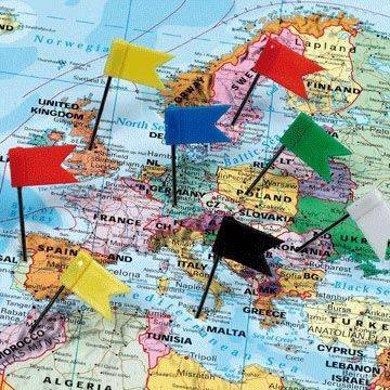 Ekstra flag til landkort, 40 stk