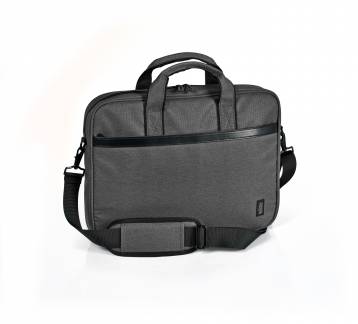 KOZO laptop taske ergonomisk af genbrugt materiale charcoal grå