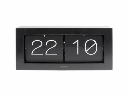 Karlsson Horloge murale/de table Boxed - Flip XL - Bambou - 37x17,5x9cm | Leroy Merlin