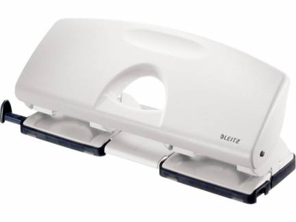 Leitz 5012 hulapparat 4-huls hvid, 25 ark