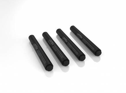 Lintex penne til glas og whiteboard 1,5-3mm sort, 4 stk 