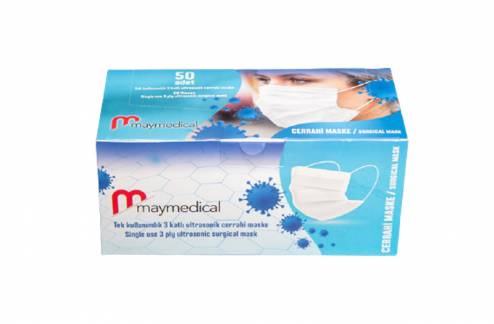 Maymedical mundbind 3-lags Type IIR CE-Godkendt, enkeltpakket