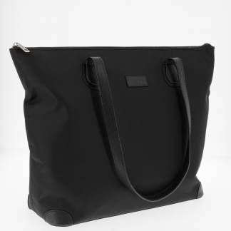 Ligegyldighed enkel Gammeldags Køb Pierre NEW CLASSIC LINE Dame taske i nylon med læderdetaljer, sort