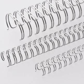 Renz metal wire 3:1 størrelse 11,0mm sølv, 100 stk