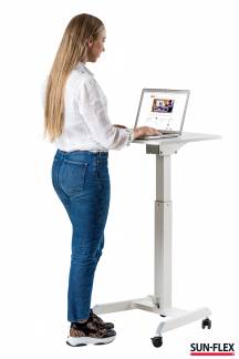 Sun-Flex Easydesk Pro hæve-sænkebord 60x52cm hvid
