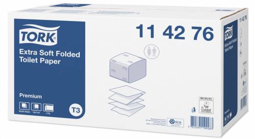 Tork Extra Soft T3 toiletpapir i ark 2-lags 114276, 30 pakker