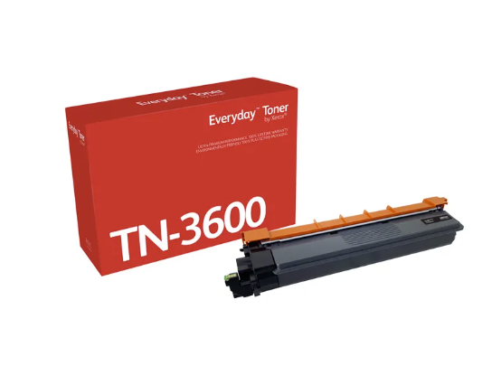 Everyday Black Toner  Brother TN3600, Standard Capacity