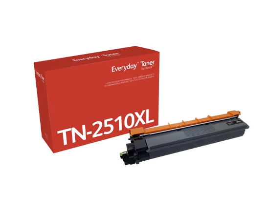 Everyday Black Toner  Brother TN2510XL, High Capacity