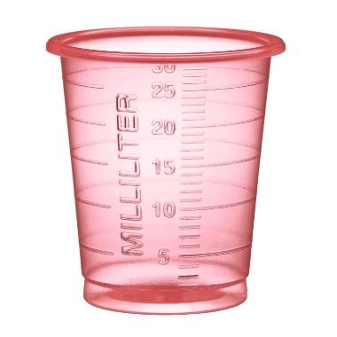 Medicinb&aelig;ger 30 ml fremstillet i PP Eco R&oslash;d - 900 stk