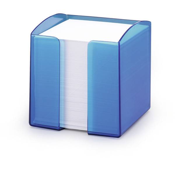 Durable Trend kubusblokholder incl 800 ark papir transparent blå