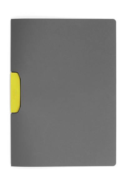 Durable Duraswing klemmappe polypropylen A4 grå med gul klemme