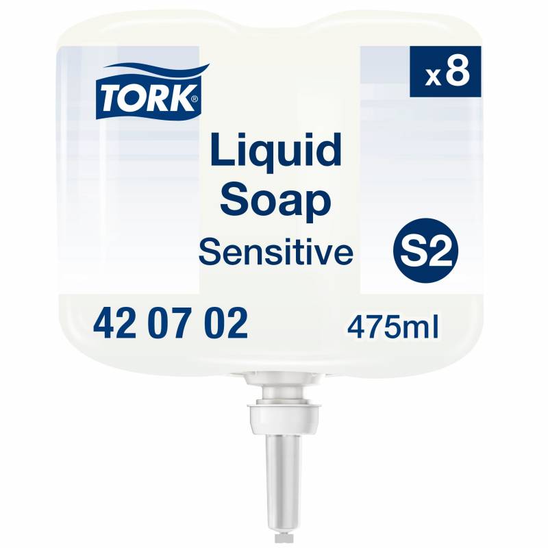 Tork Sensitiv S2 flydende sæbe mild 420702 475ml