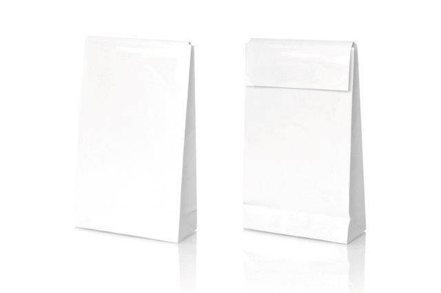 Gavepose small med peel&seal 10x4,2x15,7cm hvid