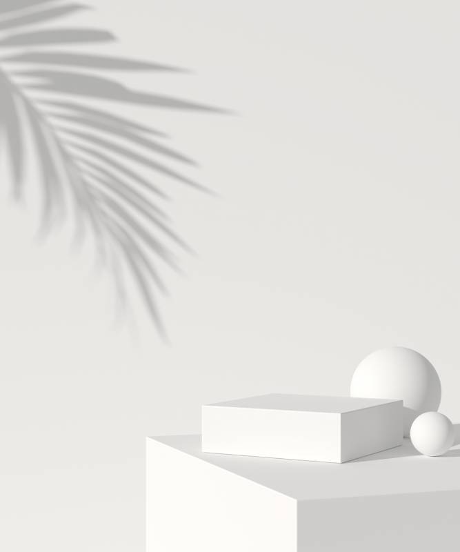 Plakat White Box 21x30cm beige