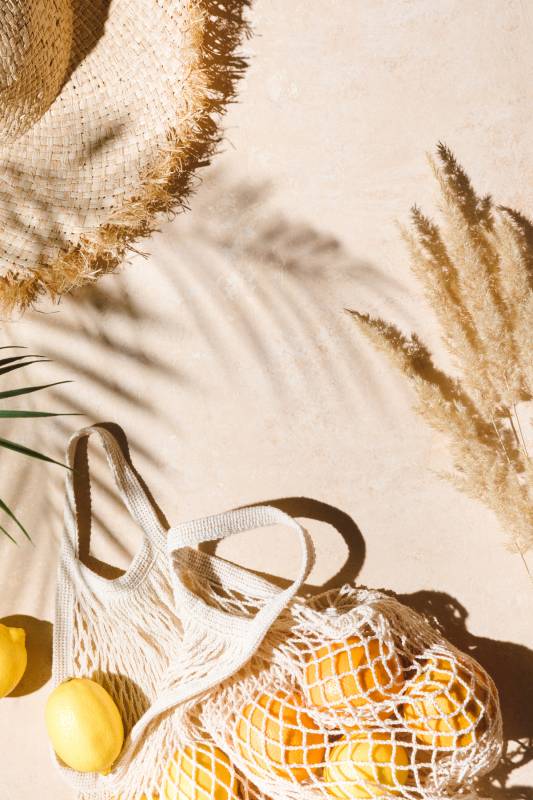 Plakat Beach 21x30cm beige